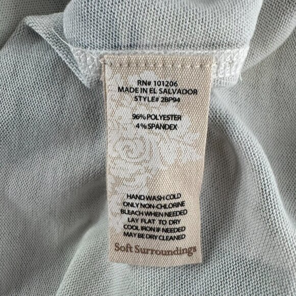 Soft Surroundings Vintage Rose Tunic Top Large Gardenia Floral NWT TP-3507 - Picture 12 of 12